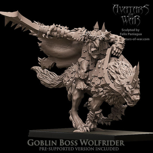 Goblin Chief on Wolf A, Avatars of War