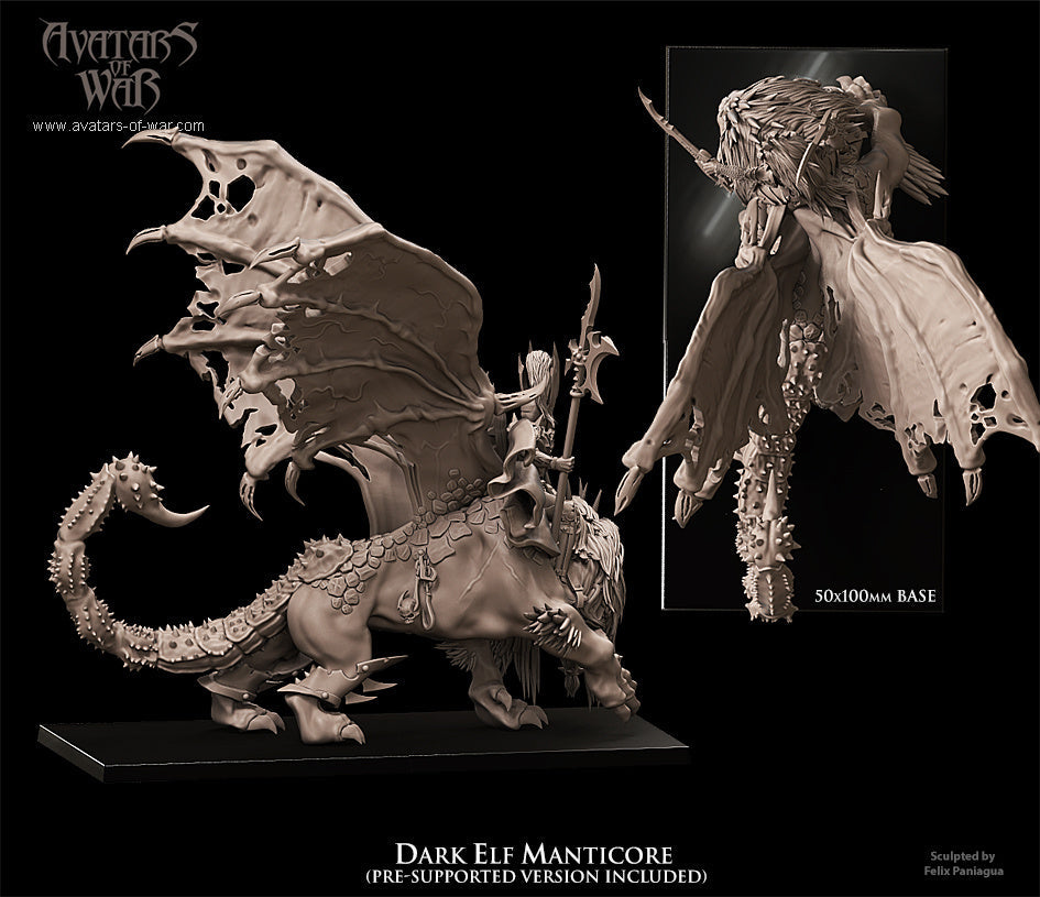 Dark elf Manticore, Avatars of War