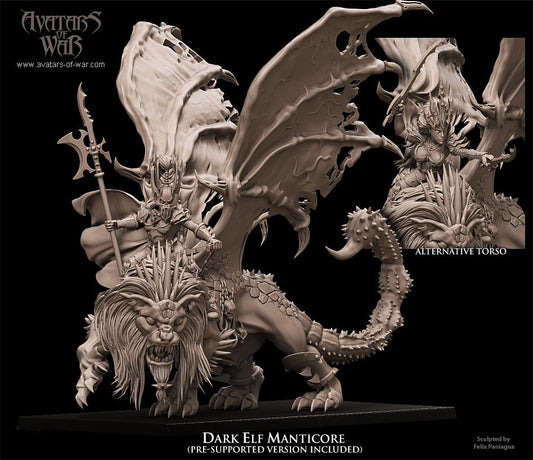 Dark elf Manticore, Avatars of War