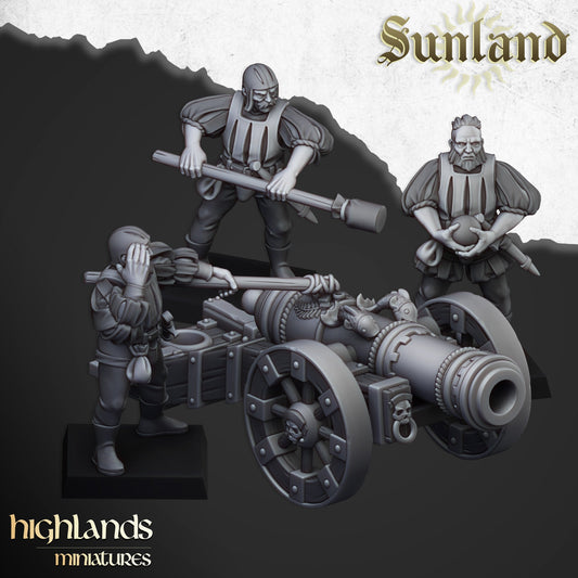 Sunland Great Cannon, Highlands Miniatures