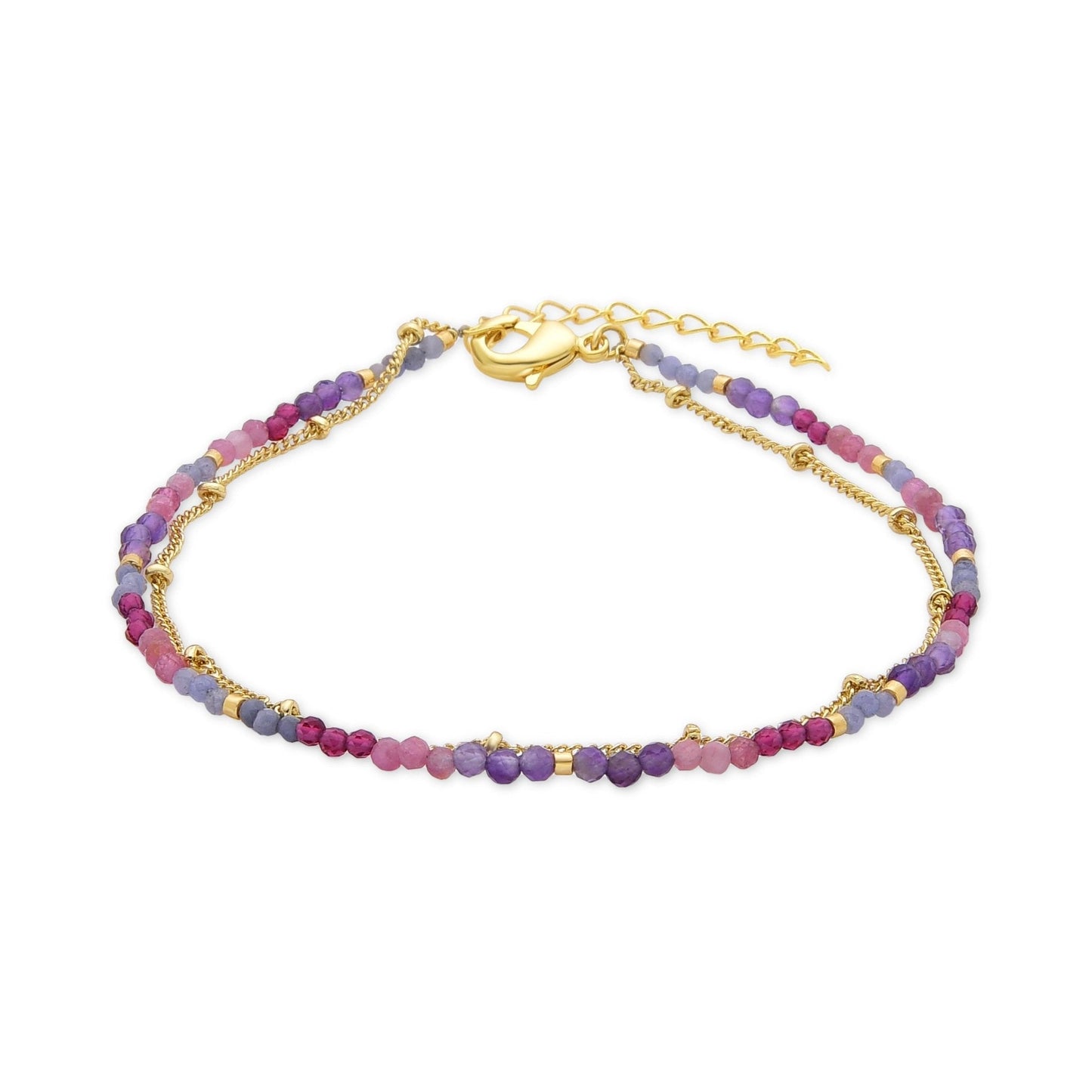 Tobillera acabado en oro amarillo de 18K