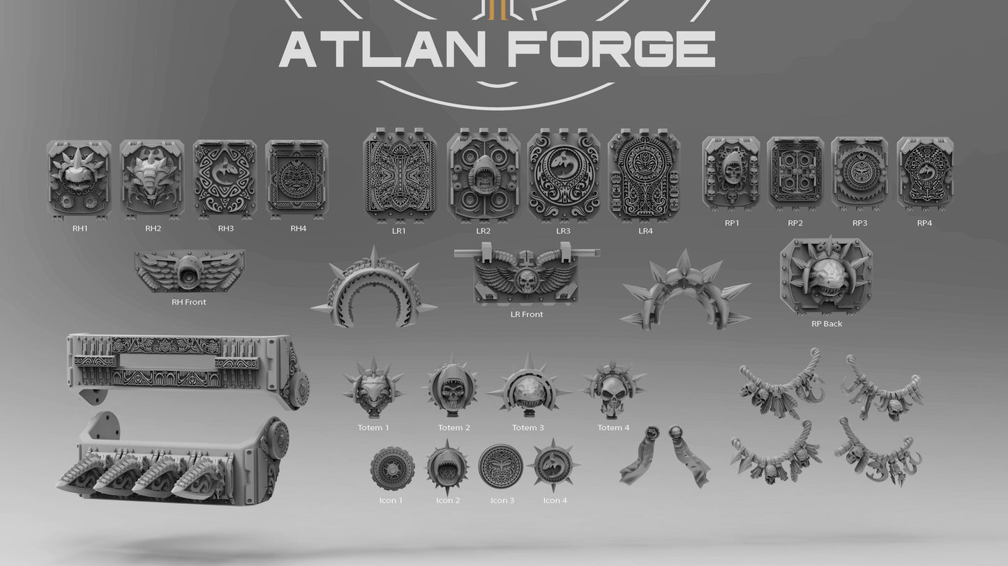 Wai Toa Vehicle Ornaments, Atlan Forge