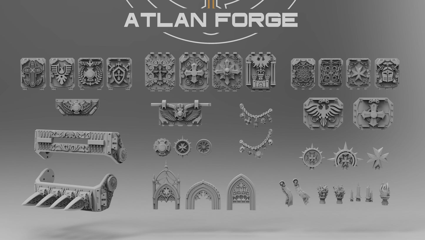 Templar Vehicle Ornaments, Atlan Forge