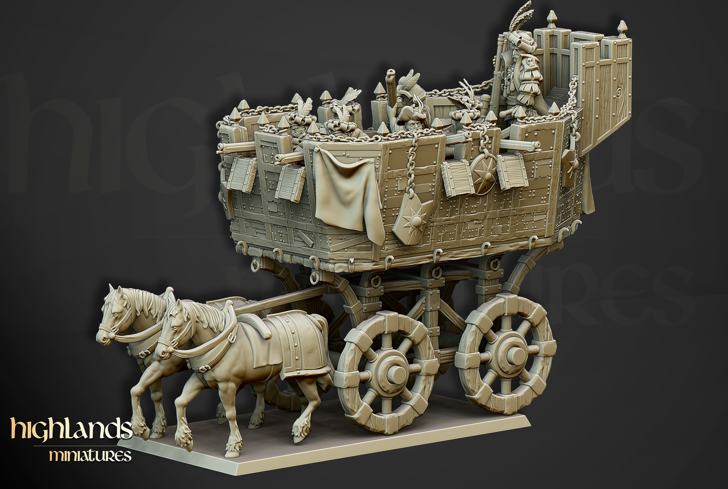 War Wagon, Highlands Miniatures
