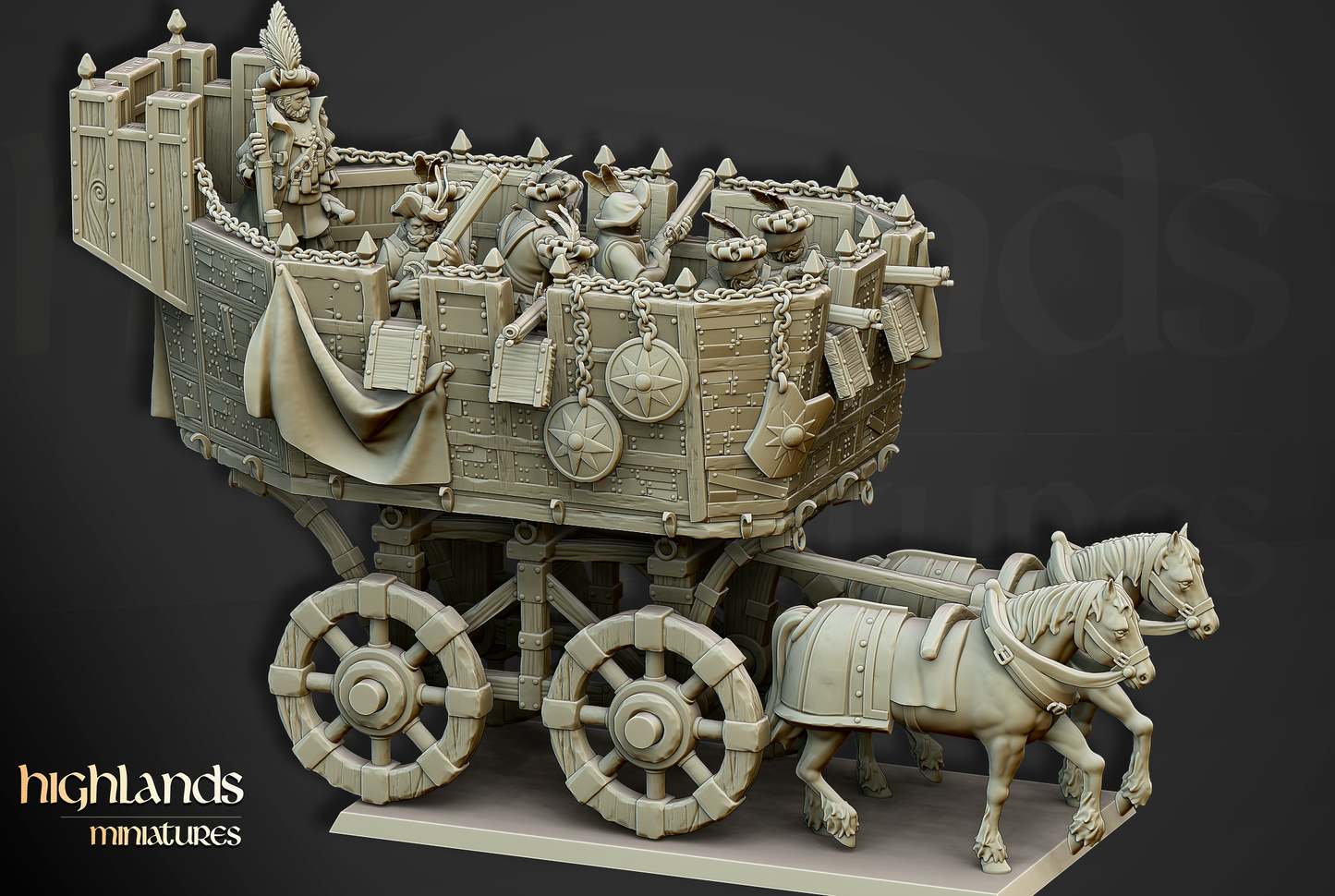 War Wagon, Highlands Miniatures