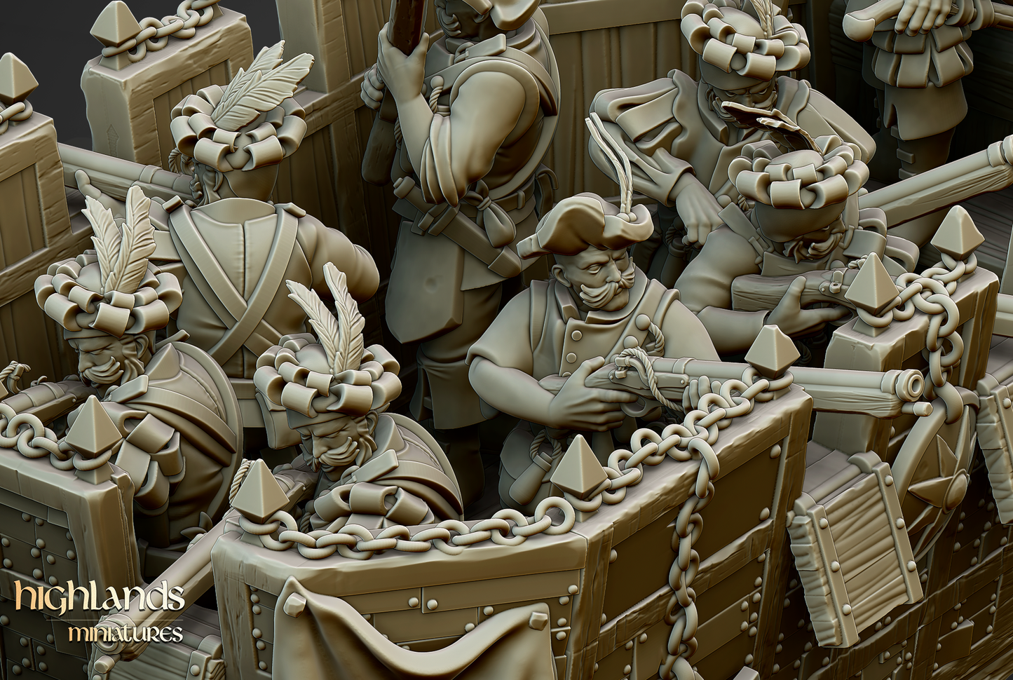 War Wagon, Highlands Miniatures